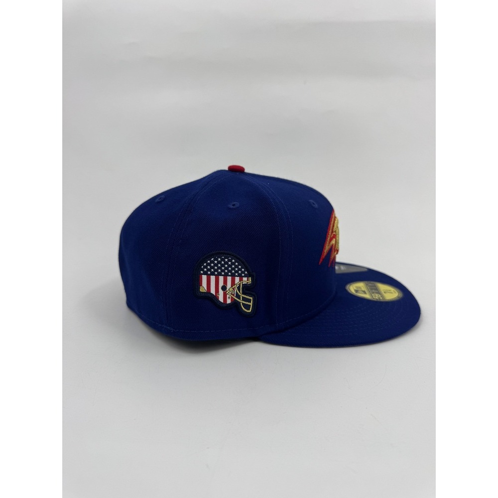 New Era 59FIFTY Baltimore Ravens Hat Blue Gold Red USA Helmet Size 7 3/4 RARE - Picture 5 of 8